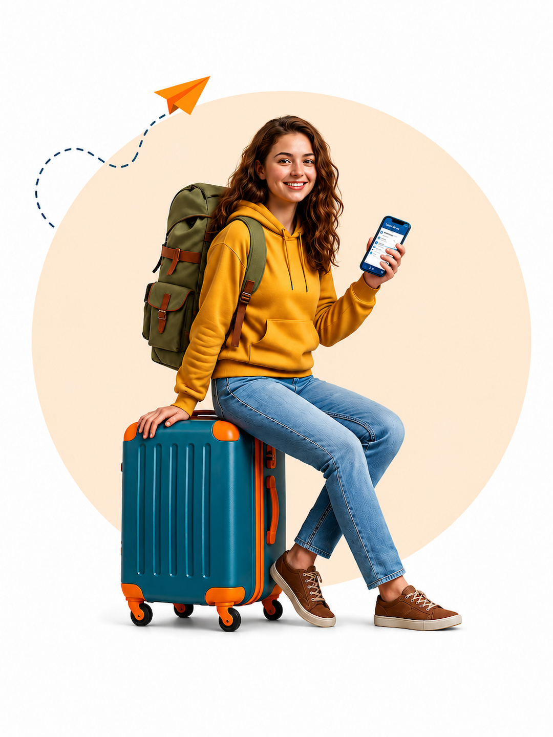 Young woman traveler in Sri Lanka